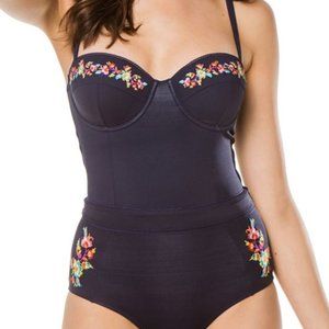 Johnny Was Golda Corset Swimsuit